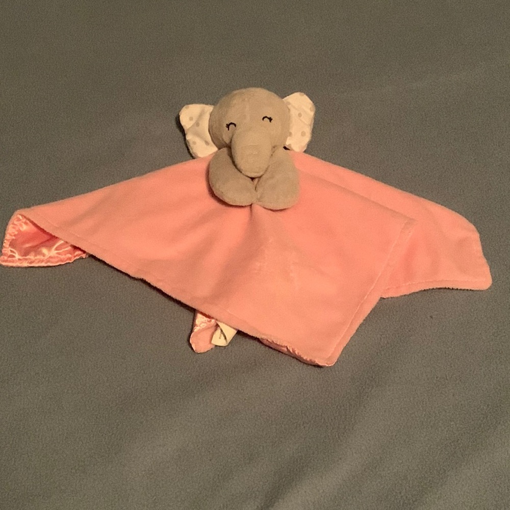 Pink Baby Lovey Security Blanket